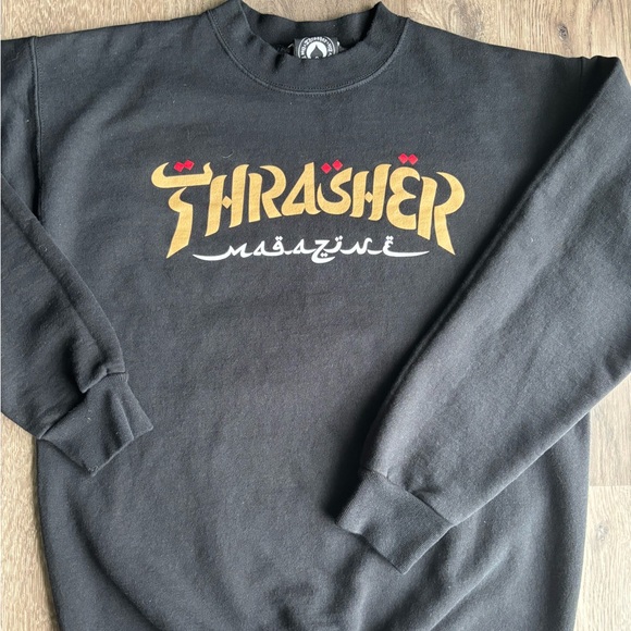 Thrasher Arabic Script Crewneck Sweatshirt Sz.S - Picture 1 of 4